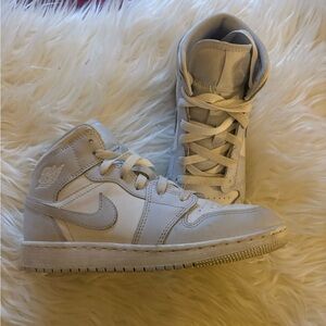 Jordan Kids White Mid Sneakers